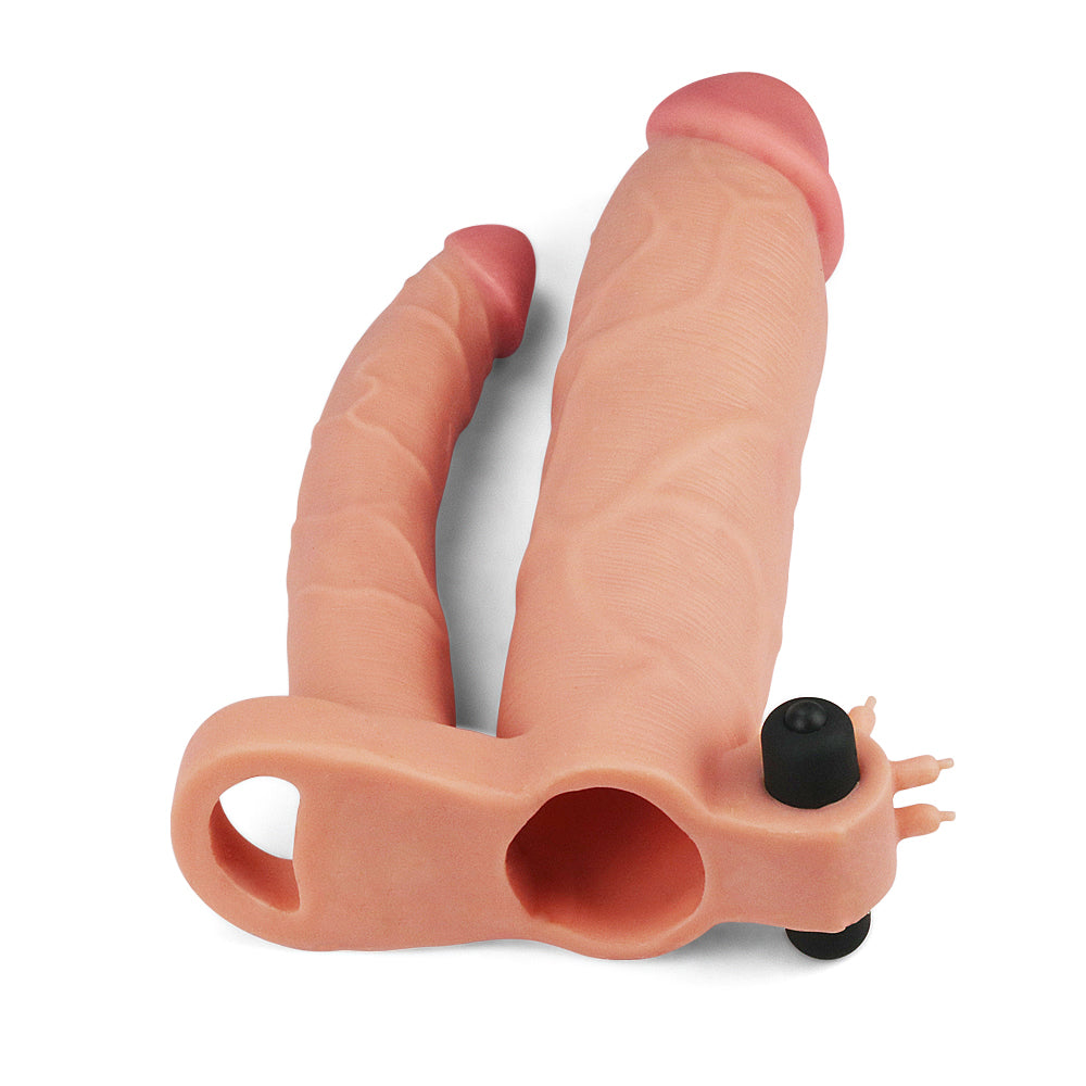 Funda doble vibratoria para pene
