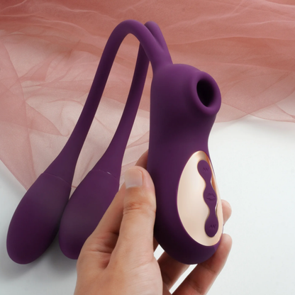 Succionador y vibrador doble BunnyDuo