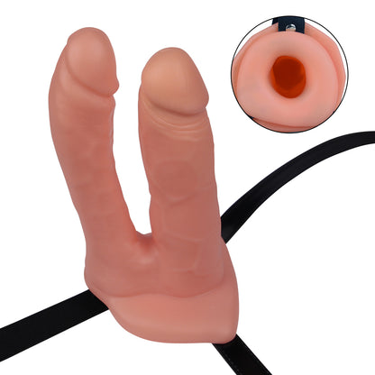 Arnés con Funda Doble y dildo Hollow