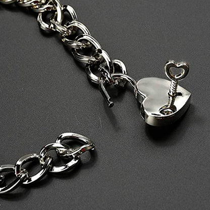 Collar candado de corazón