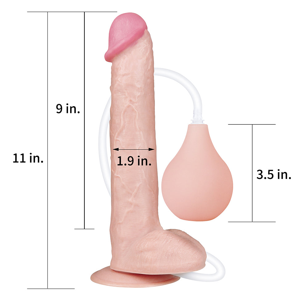 Consolador extremo de chorro de 28 cm