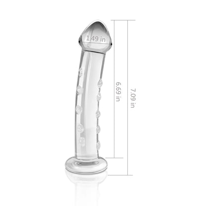 Dildo cristal de 14,5cm