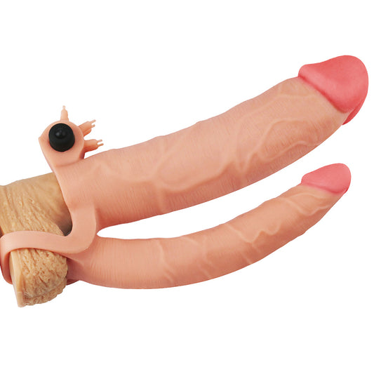 Funda doble vibratoria para pene