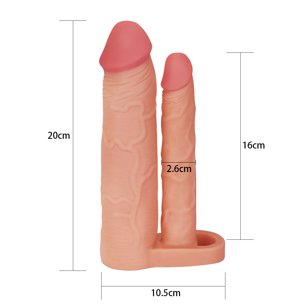 Funda para pene doble Pleasure X Tender