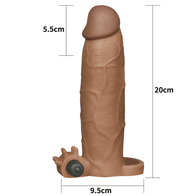 Funda vibradora X-Tender Marrón