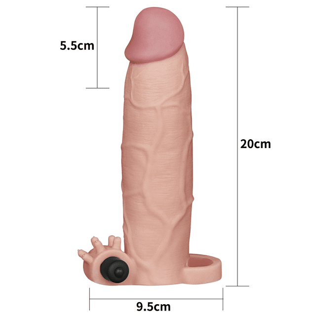 Funda vibradora X-Tender +5cm