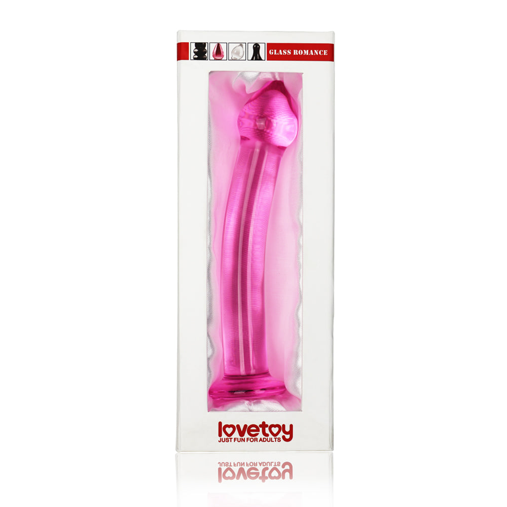 Plug anal vidrio pink 18,5 cm