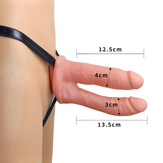 Arnés con Funda Doble y dildo Hollow