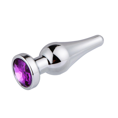 Plug metálico con joya Talla S
