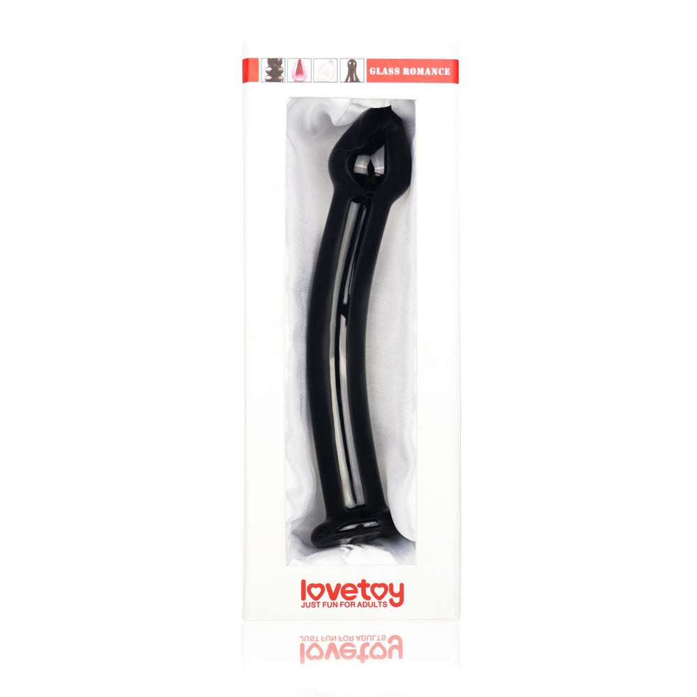 Plug anal vidrio color negro 18,5 cm