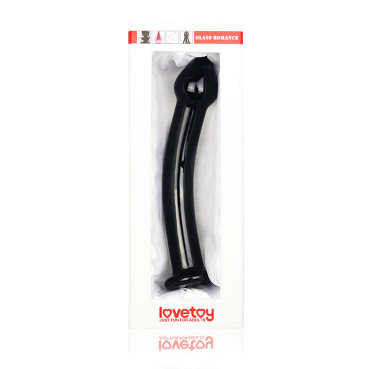Plug anal vidrio color negro 18,5 cm
